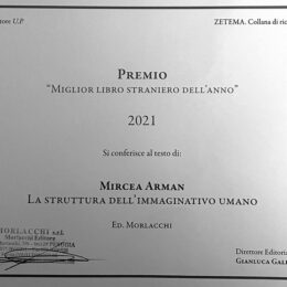 Premiul pentru cea mai bună carte străină a anului 2021 în Italia: “La struttura delľ immaginativo umano” de Mircea Arman